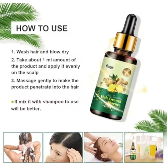 Lanthome Ginger Hair Loss Treatment Oil 50ml - Image 3